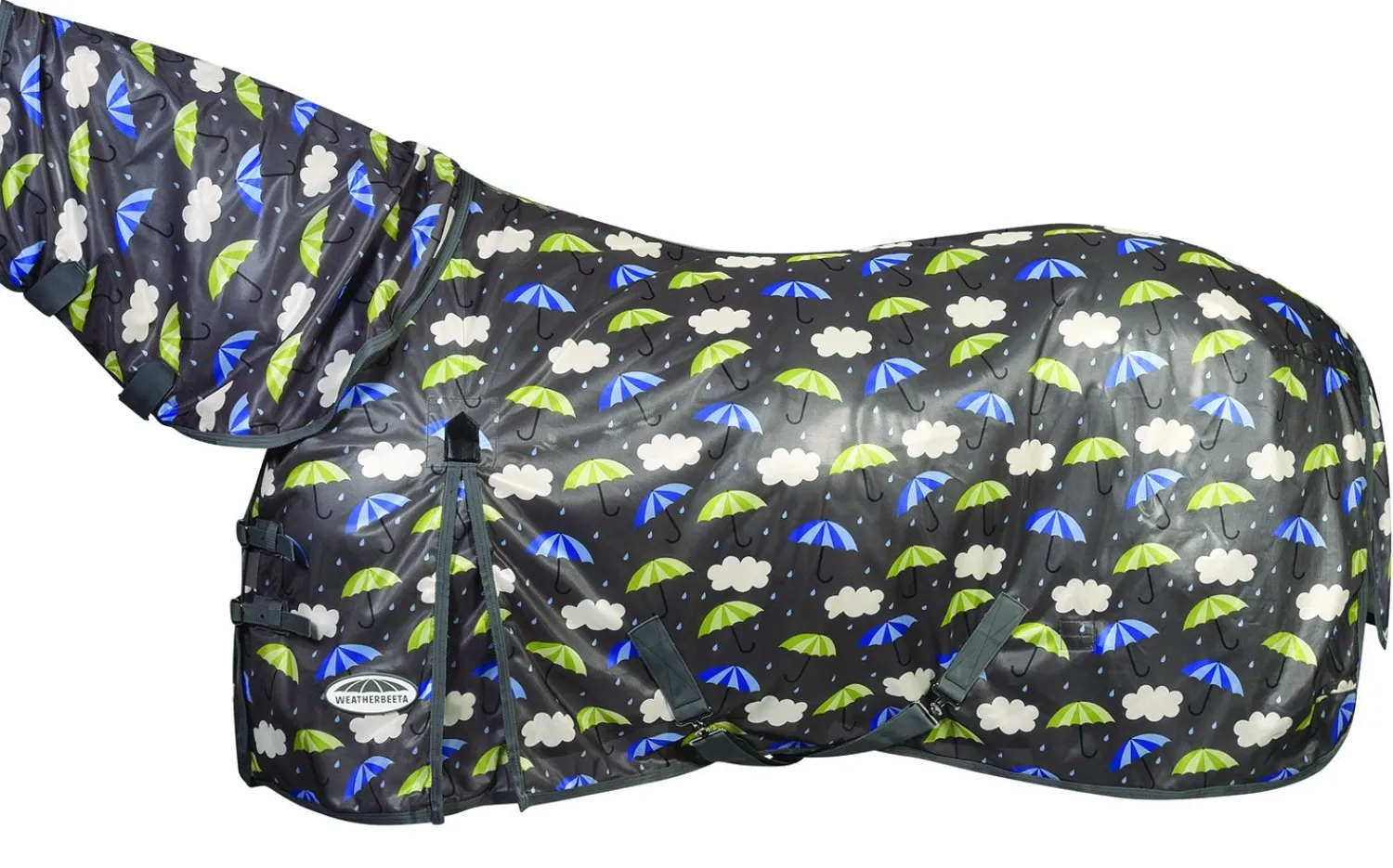 WEATHERBEETA ® ComFiTec™ Essential Mesh II Combo Neck Fly Sheet Umbrella Print