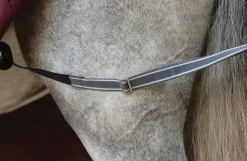 WEATHERBEETA ® ComFiTec™ Plus Dynamic II Standard Neck Medium-Weight Turnout Blanket Maroon/Grey/White New