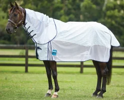 WEATHERBEETA ® Kool Coat Airstream III with Detach-A-Neck & Hidden Surcingle White/Navy New