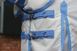 WEATHERBEETA ® Sweet Itch Shield with Combo Neck White/Blue New