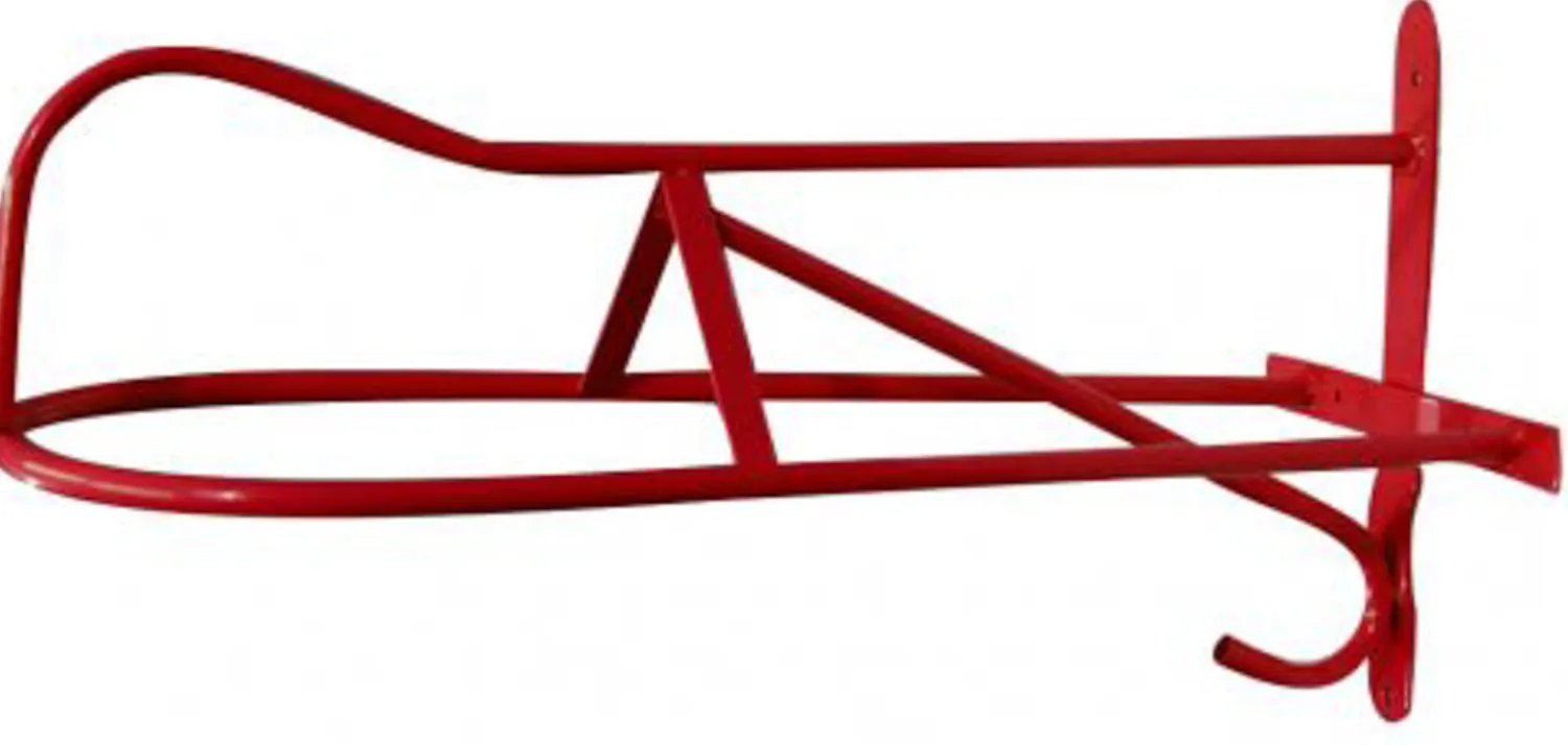 SHILOH STABLES TACK Western or English Wall-Mount Saddle Rack with Hook Best