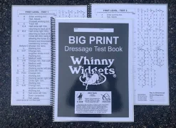 WHINNY WIDGETS ® Big Print Dressage Test Book (2023-2027) Discount